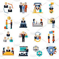 Meeting Icons Set Icon Set Icon People Icon
