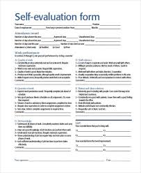 Self Evaluation Examples Determine What Kind Of Evaluation Is Necessary Be Aware That Position And Work Experience Should No Evaluation Form Evaluation Self