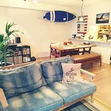 リビング 西海岸 西海岸風にしたい ocean マンション などのインテリア実例 2016 02 28 17 19 16 roomclip ルームクリップ インテリア カリフォルニア インテリア サーフィン インテリア