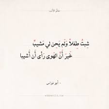 شعر أبو نواس نال مني الهوى منالا عجيبا عالم الأدب Arabic Quotes Spiritual Quotes Quotes
