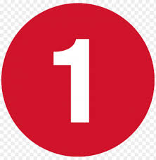 Search and find more on vippng. White Number 1 In Red Circle Png Image With Transparent Background Toppng