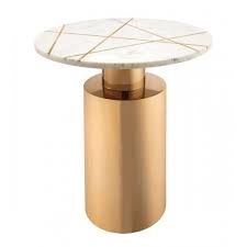 glam white marble geometric design gold base accent table marble side tables marble cocktail table side table