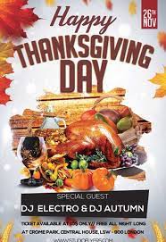 7 best of free printable thanksgiving flyers. Happy Thanksgiving Day Free Psd Flyer Template Psd Freepsdflyer