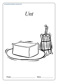 Planse De Colorat Cu Alimente Unt