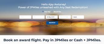 Now Redeem Jpmiles For Flight Booking On Any Seat Across