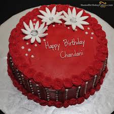 Birthday Cake Images For Husband Download The Name Chandani Is Generated On Happy Birthday Images Download Or Share With Y Birthday Cake For Husband Elegant Birthday Cakes Happy Birthday Cake Images