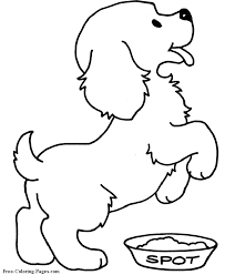 Visit dltk's animals for crafts and printables for all sorts of animals. Printable Dog To Color Spot