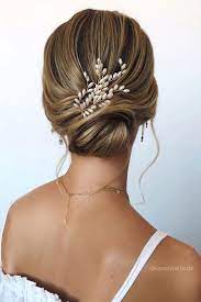 Elegant Prom Updo Wedding Hairstyles For Medium Length Hair Elegant Wedding Hair Hair Styles Romantic Wedding Hair