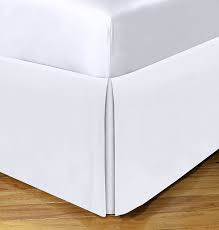 Designed to fit most standard bed sizes, this skirt features a 14 drop cut to just kiss the floor. Amazon Com Space Maker Extra Long 21 Drop Length Bed Skirt Queen White Home Kitchen