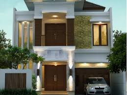 Pembangunan bagian depan rumah paling depan ini seringkali didambakan nampak cantik dan elegan. Desain Rumah Tropis 2 Lantai Di Lahan 9 X 20 M2