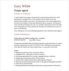Real estate agent responsibilities include: Free 17 Sample Real Estate Resume Templates In Pdf Ms Word