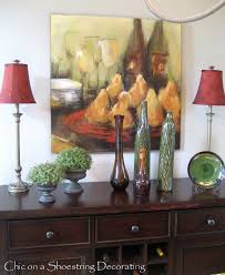 Decorate buffet table dining room get. Chic On A Shoestring Decorating Dining Room Buffet Revisited
