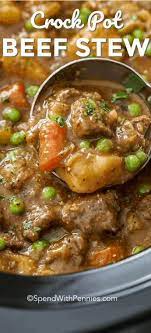 Homemade Crockpot Beef Stew Is An Easy And Flavorful Main Course That We Love Pulling Our Sl Crockpot Recipes Beef Crockpot Recipes Beef Stew Stew Meat Recipes