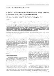 Are the rm50 subsidy for mammogram by the ministry of women, family and community development and. Pdf Clinical Characteristics Of Triple Negative Breast Cancer Experience In An Asian Developing Country