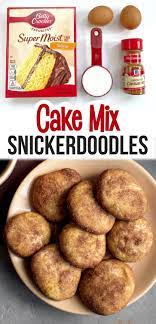 Easy Cake Mix Snickerdoodle Cookies Recipe Recipe Easy Christmas Cookie Recipes Cookies Recipes Christmas Cake Mix Cookie Recipes