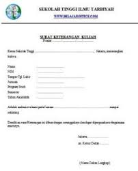 Jika kampus belum menyediakan, kamu bisa gunakan contoh surat izin ini untuk izin tidak kuliah. Contoh Surat Keterangan Kuliah