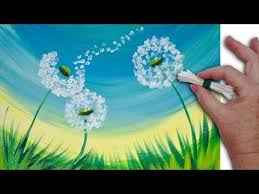 This activity is great for spring or summer. Pin By Julie Lecocq On Painted Rocks Flower Painting Canvas Simple Acrylic Paintings Spring Painting