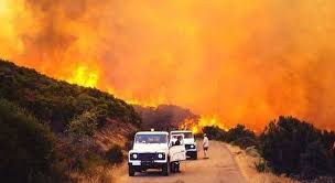 Distrutti 10mila ettari di vegetazione, aziende e case e causato la morte di bestiame. Sardegna Pauroso Incendio Tra Le Case Abitazioni Evacuate