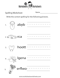 Spelling Test Worksheet Printable Spelling Worksheets Grade Spelling Spelling Test