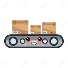 Dibujos Animados De Cajas De Carton En Cinta Transportadora Ilustracion Vectorial Ilustraciones Vectoriales Clip Art Vectorizado Libre De Derechos Image 84708483