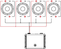 If more than 2 speakers are connected in parallel, so long as they are all the same impedance then the net impedance of the load is equal to the impedance of the one speaker divided by the total number of speakers. Dual Voice Coil Dvc Wiring Tutorial Jl Audio Help Center Search Articles