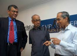 LtoR) Mr Gopal Srinivasan, Chairman and Managing Director, TVS Capital  Funds Ltd; R. Thyagarajan,...