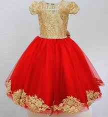 Luxurious Lace Pearls Red Flowers Flower Girl Dresses Short Sleeves Little Girl Wedding Dresses Vintage Pageant Dresses Gowns F115 Bonnie Jean Dresses