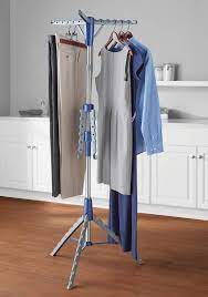 Using a drying rack also has environmental benefits as dryers, in general, have a huge energy footprint because they generate a lot of heat, said sustainability kenny advises purchasing a drying rack that allows for spacing between items so that clothing has more air circulation and can dry faster. Mainstays Space Saving 2 Tier Tripod Hanging Clothes Drying Rack Walmart Com Walmart Com