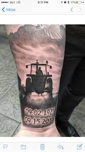 Connect with them on dribbble; Tractor Tattoo Farm Tattoo Remembrance Tattoos Tattoos For Daughters
