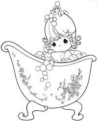 Girl Taking A Bath Coloring Pages Coloring Pages Libro De Colores Dibujos Para Colorear Paginas Para Colorear Para Imprimir