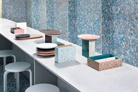 Pop Up Restaurant Built From Recycled Food Packaging Fubiz Media Outdoor Patio Furniture Sets Bistro Furniture Bistro