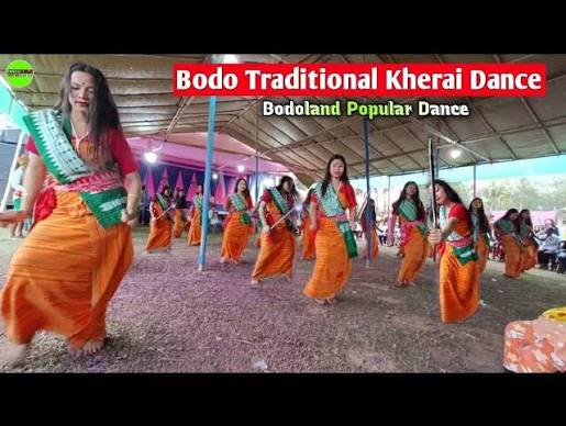 Bodo Traditional Folk Dance Kherai||Thungri Sibna Mwsanai||Bodo Kherai Dance Video Part -1|| - YouTube