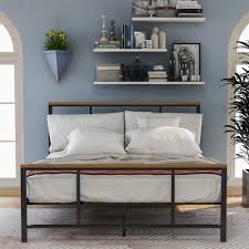 For many people, the bedroom acts as a place where they can go to relax and forget about the stresses of the day. Bedroom Furniture Metal Bed With Wood Decoration Overstock 33424555