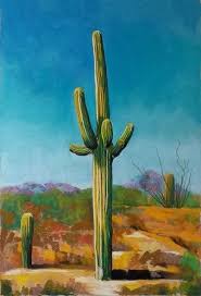 Native to the sonoran desert in arizona, the saguaro cactus can grow 50 feet (15.2 m) tall and live for 200 years. Saguaro Cactus And July Sale Ria Hills Pintura De Cactus Pintura Y Dibujo Pinturas