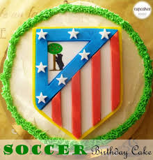 Soccer Birthday Cake Tarta De Futbol Atletico De Madrid Motivtorten Partys Motive