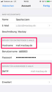 It is our pleasure to provide you a mailbox customized to your needs. Email Programme Macbay Hilfeseiten