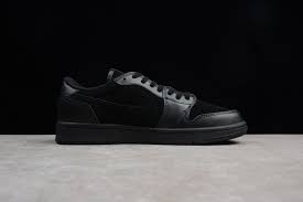 Jordan 1 Black And White Low Cut Air Jordan 1 Retro Low Og Premium Triple Black All Black 919701 010 Air Jordans Triple Black Black