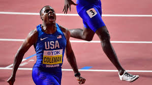Usain bolt and elaine thompson are the men's. Christian Coleman Doha 100m Final Video Herald Sun