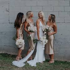 Gold Beige Silk Bias Slip Dress Silk Slip Bridesmaids Dress Silk Clothing Sheryl In 2020 Slip Bridesmaids Dresses Tea Length Bridesmaid Dresses Silk Bridesmaid Dresses