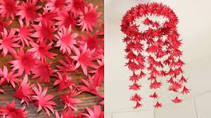 Diy Simple Home Decor Hanging Flowers Handmade Decoration Handmade Decorations Mobile Craft Handmade