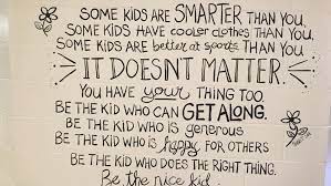 Each letter of the quote is on its own page, so its sure to make a big impact in your space! Be The Nice Kid N S Artist S Painting Of Inspirational Quote Goes Viral Ctv News