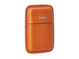 Business / name card holder capacity 48 cards folder filing wallet. Tumi Travel Accessory Structured Business Card Leather Case In Orange Lyst
