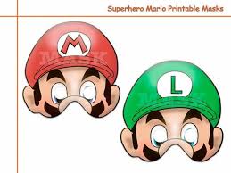 Unique Hero Mario Printable Masks Birthday Photo Props Kids Mask Party Favors Games Super Mario Bros Dia Del Nino Super Mario Bros Mario Bros