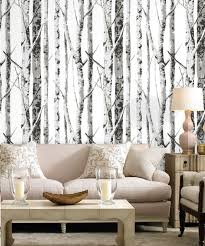 Haokhome 3d Birch Tree Wood Wallpaper Off White Grey Silver 3d Contact Photo Pape Feature Wall Bedroom Feature Wallpaper Living Room Wood Wallpaper Living Room