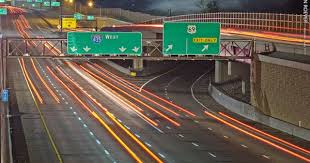 Night Traffic On I 435 Overland Park Ks Night City Overland Park Kansas