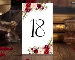 3x5 Table Numbers Printable Wedding Blank Table Number Cards 1 50 Pdf Template Signs With Flowers Insta Wedding Printables Table Number Cards Printable Numbers