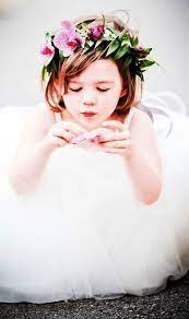 Child S Pink Orchid Flower Crown Floral Crown Bridesmaid Flowers Flower Girl Crown