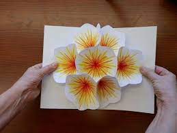 Use the tombow fudenosuke brush pen to add your inside message. How To Make A Bouquet Flower Pop Up Card Pop Up Flower Cards Flower Cards Cards Handmade