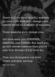 It is a means to the end of staying alive. Pain Suffering Trials Success Character Eq