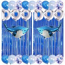 Candy bags are not included. Baby Shark Birthday Party Decorations Include 2 Pack Metallic Foil Fringe Silver Letter Doo Doo 2 Foil Shark Balloons 12 Latex Balloons And 6 Confetti Balloons Baby Shark Party Supplies By 7 Buy